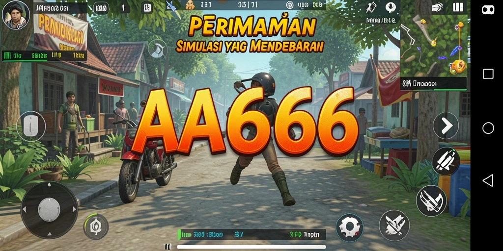 Screenshot gameplay AA666 yang realistis dan interaktif.