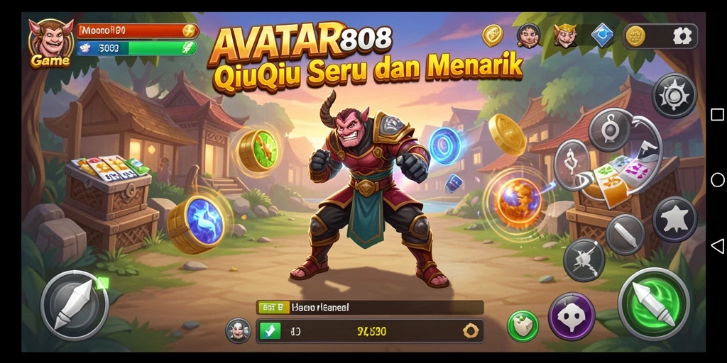 Tampilan gameplay QiuQiu yang seru dan menarik di AVATAR808.
