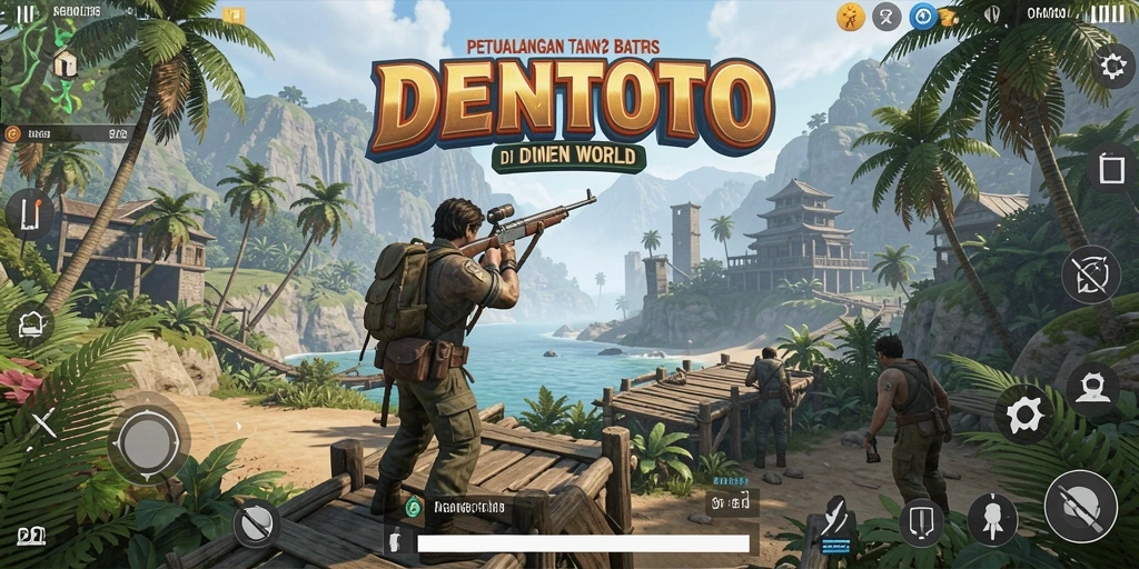 Gameplay DENTOTO yang menampilkan eksplorasi luas di dunia Open World.