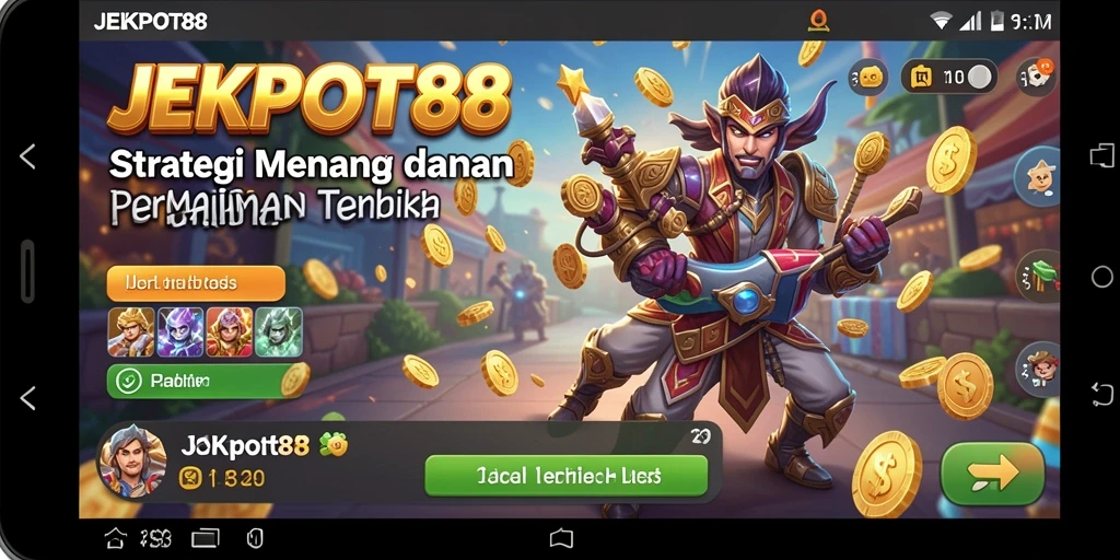 Tampilan gameplay <strong>JEKPOT88</strong> yang menegangkan dan penuh strategi.