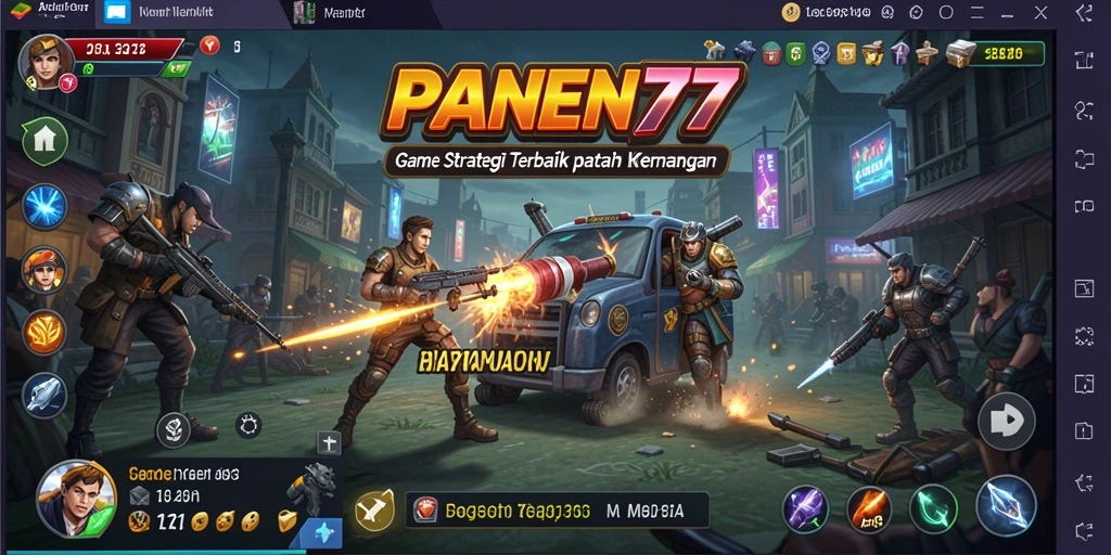 Tampilan gameplay strategis yang menegangkan dan seru.