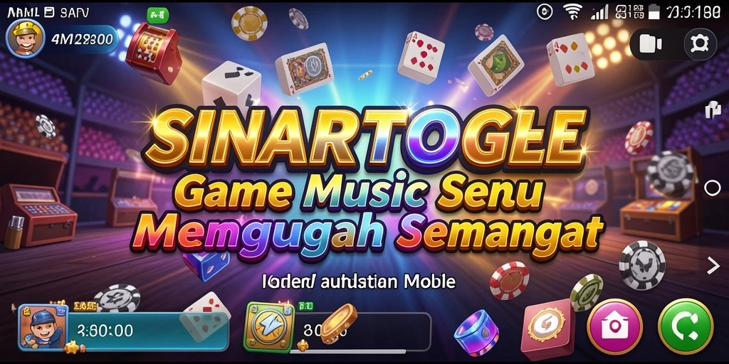 Screenshot gameplay <strong>SINARTOGEL</strong> menampilkan pemain beraksi dengan musik.