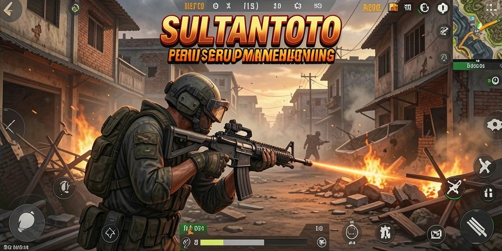 Screenshot gameplay SULTANTOTO menampilkan aksi pertempuran yang intens.