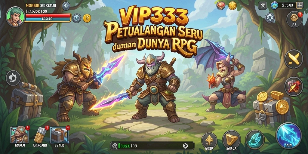 Screenshot menampilkan aksi gameplay seru dalam petualangan RPG.